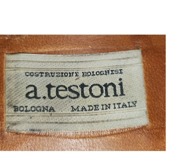 a.testoni MENS BROWN LEATHER CLASSIC DRESS OXFORDS SIZE 9.5